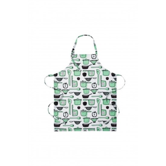 Rınnıg Mutfak Önlüğü, Beyaz-yeşil 404.764.54