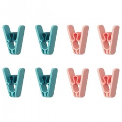 IKEA Slibb 8 adet renkli plastik mandal seti