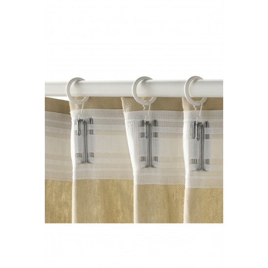 Syrlıg Perde Halkası Seti, Beyaz, 25 Mm, 10 Adet