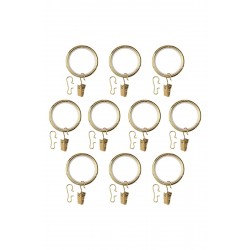 IKEA Syrlig Perde Halkası Seti, Pirinç Rengi, 38 Mm