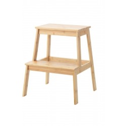 IKEA Tenhult Basamaklı Mutfak Tabure Merdiven Bambu IKEA Vernikli