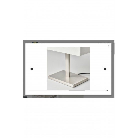 Ikea Tomelilla Masa Lambası, Nikelaj Kaplama-beyaz, 36 Cm