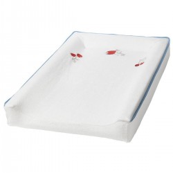 IKEA Vadra Bebek Alt Değiştirme Pedi Kılıfı, Beyaz-mavi