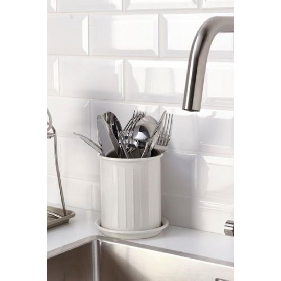 IKEA Valvardad Çatal Kaşıklık Mutfak Bıçaklık Bej Boyalı Palanmaz Çelik 13 Cm