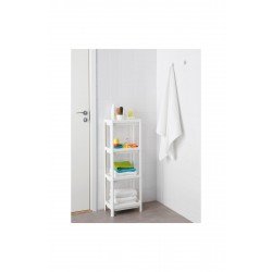 IKEA Vesken Raf Ünitesi Beyaz, 23x36x100 Cm Banyo Rafı Dolap