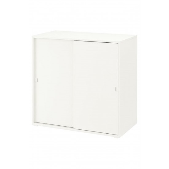 Vıhals Beyaz Renk Sürgü Kapaklı Dolap 95x47x90 Cm