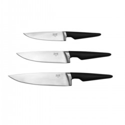 IKEA Vörda Bıçak Seti Paslanmaz Çelik-siyah 3 Parça